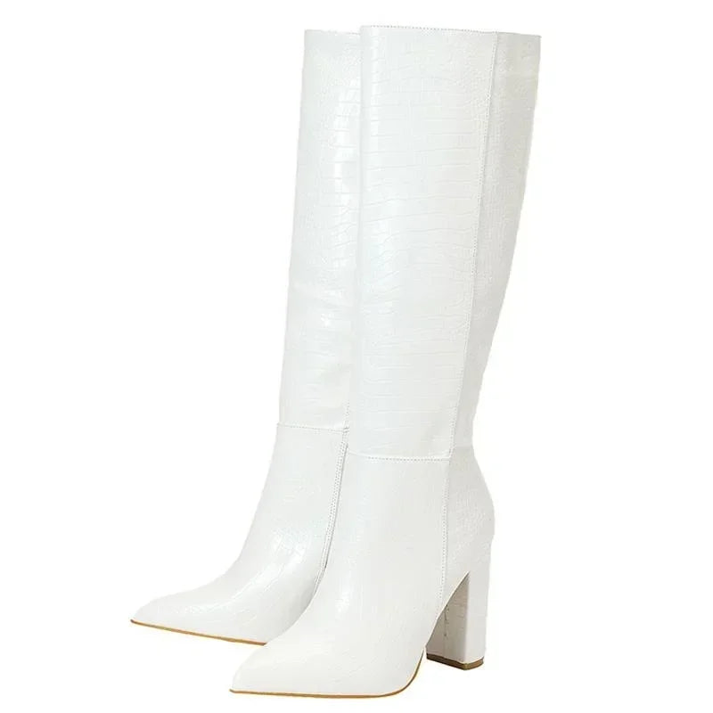 Bota Cano Alto Branca Jade