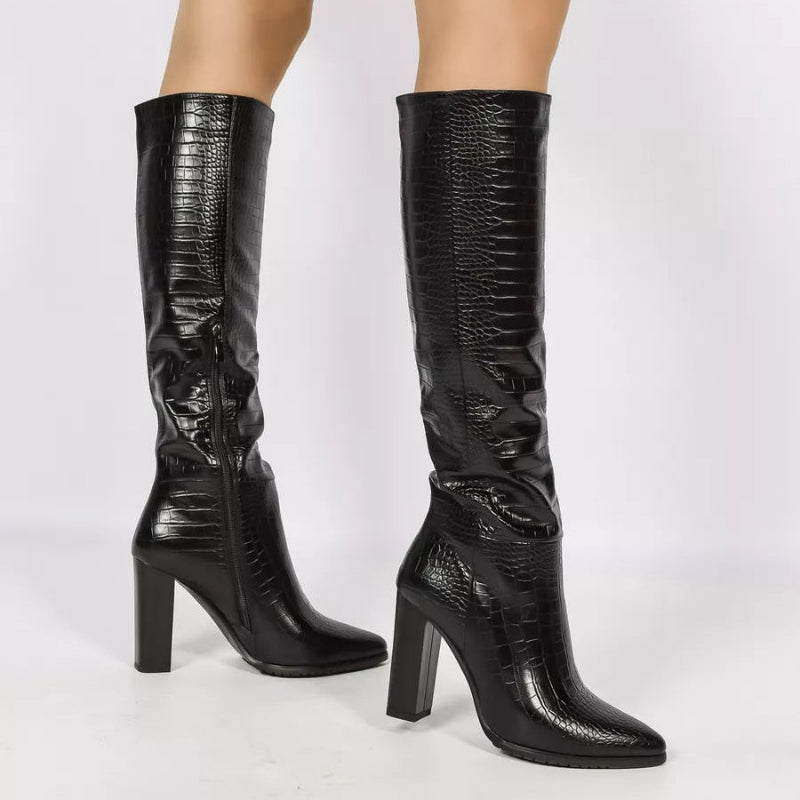 Bota Cano Alto Feminina Preta
