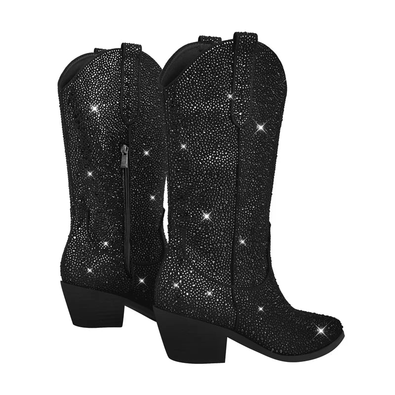 Bota Texana Feminina Preta