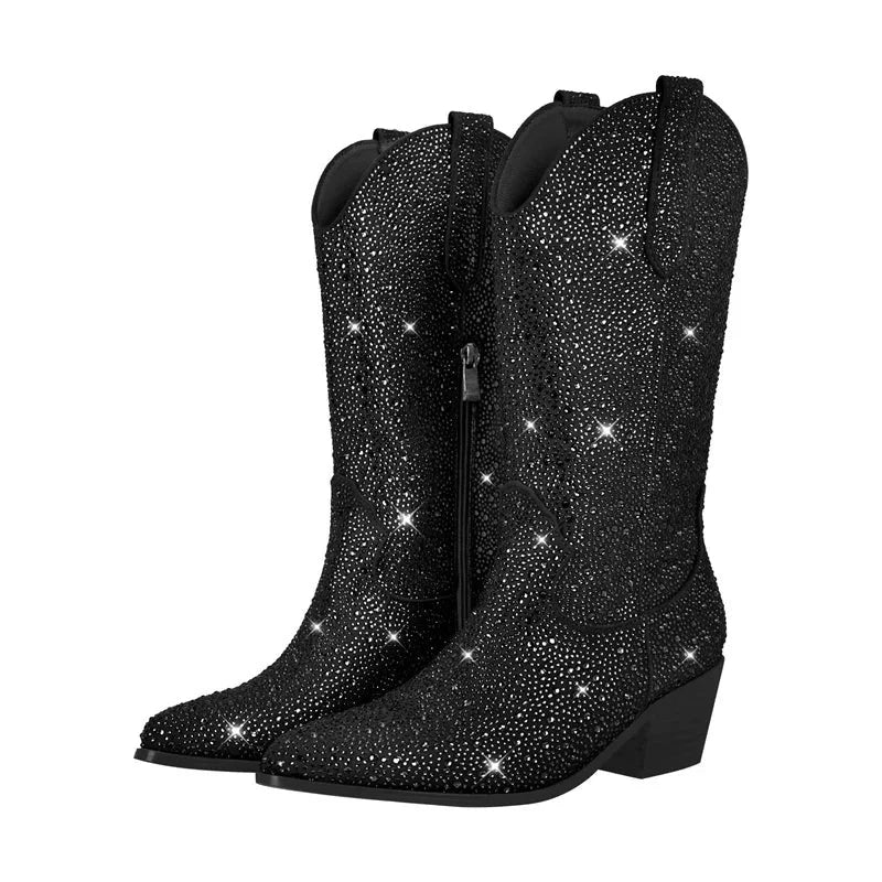 Bota Texana Feminina Preta