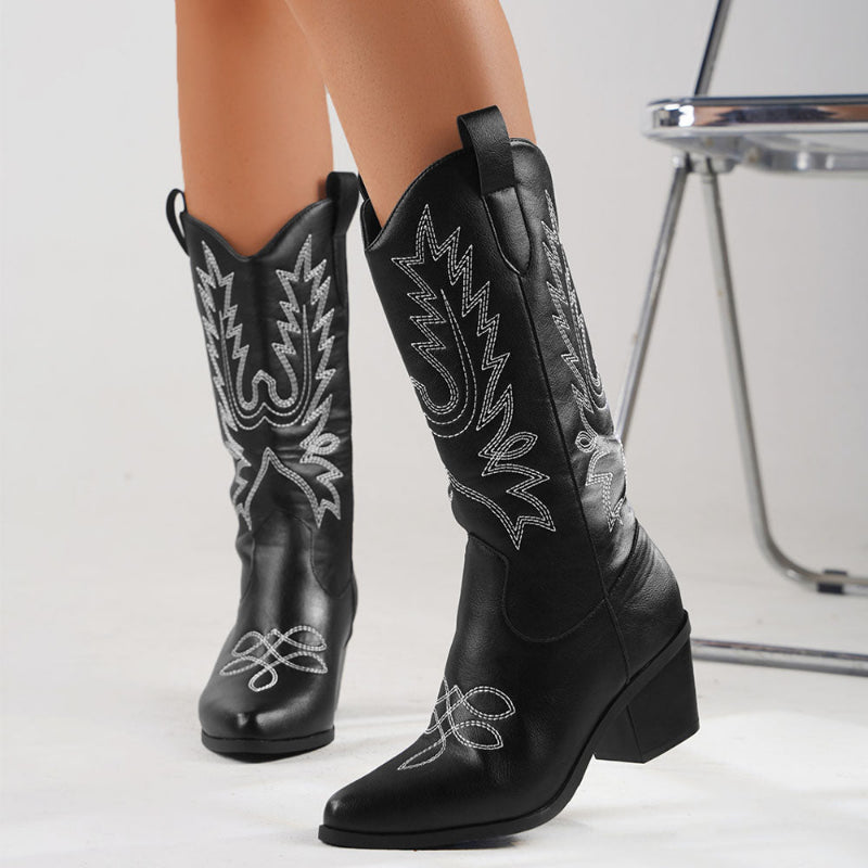 Botas Texana Feminina Preta