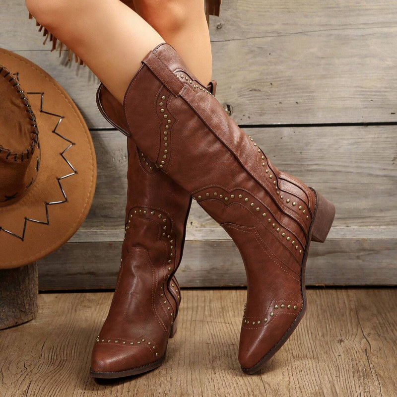 Bota Texana Feminina Boho