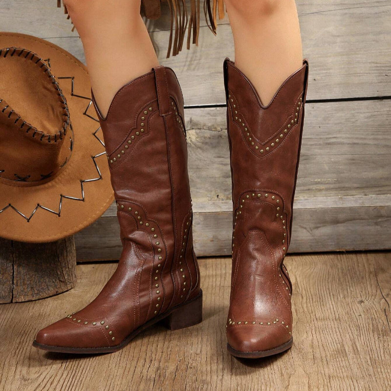 Bota Texana Feminina Boho