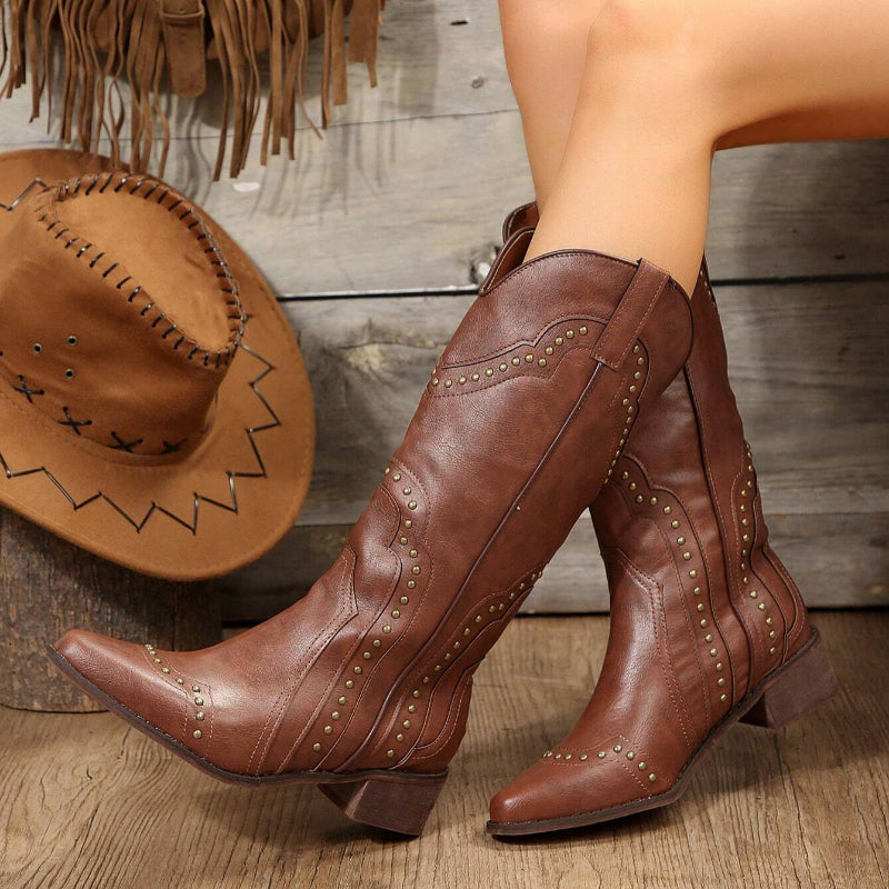Bota Texana Feminina Boho