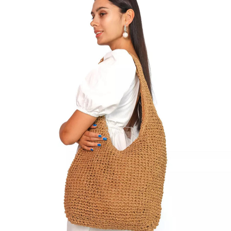 Bolsa de palha croche 