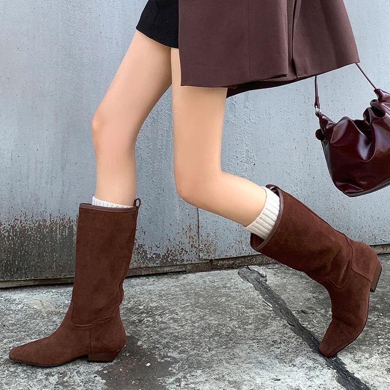 Bota Feminina Em Camurça Jamie
