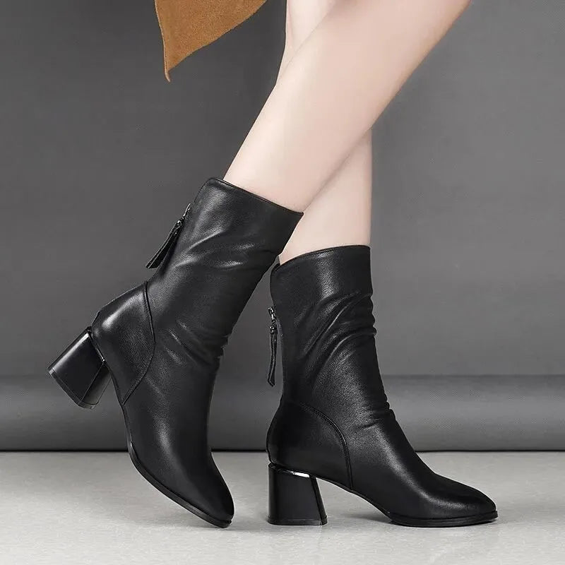 Bota Feminina Couro Louise