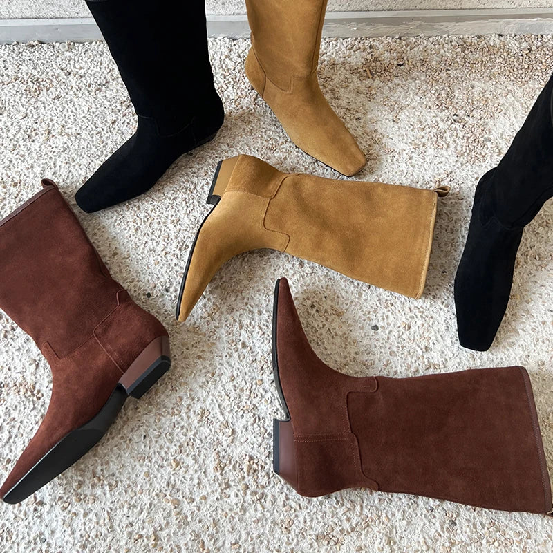 Bota Feminina Em Camurça Jamie