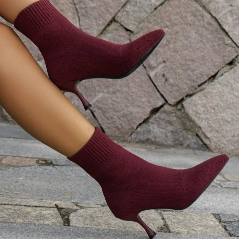 Bota Feminina Vinho Dehli