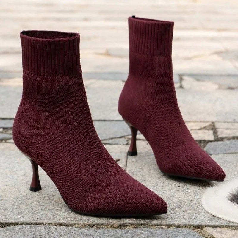 Bota Feminina Vinho Dehli
