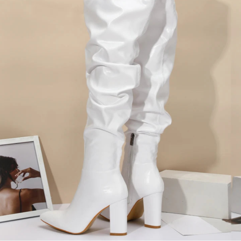 Bota Over Feminina Salto Grosso