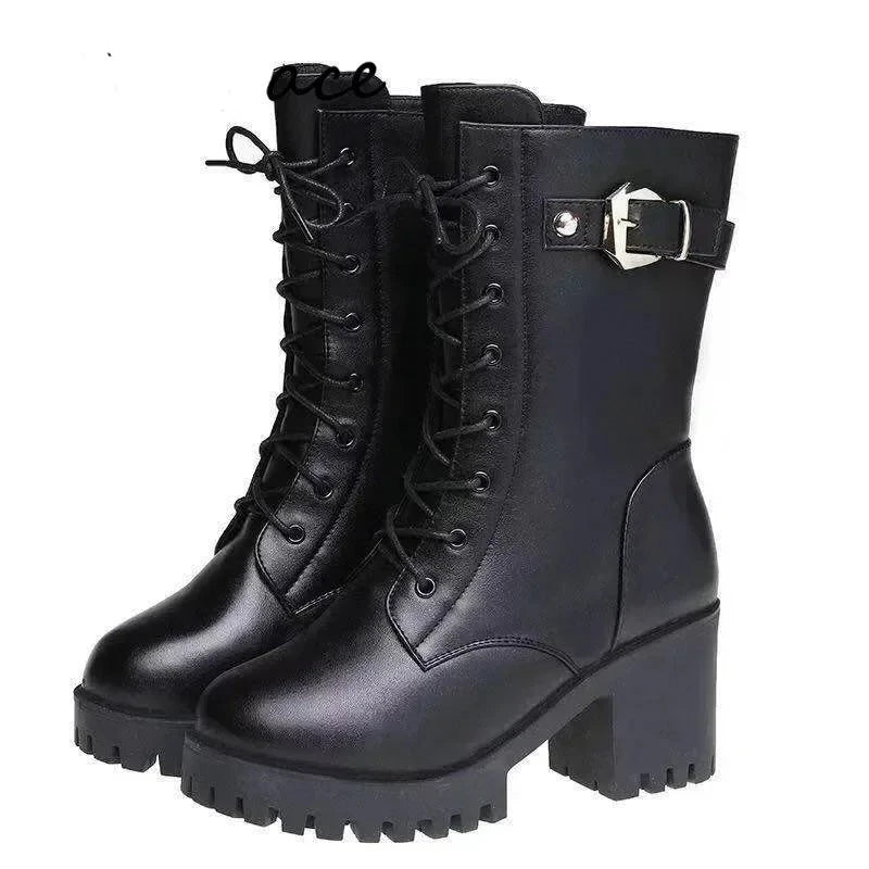 Bota de Couro Feminina 