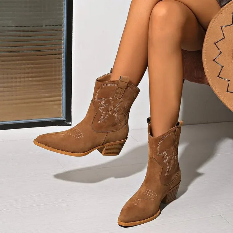 Botas Texana Feminina Cano Curto Isa