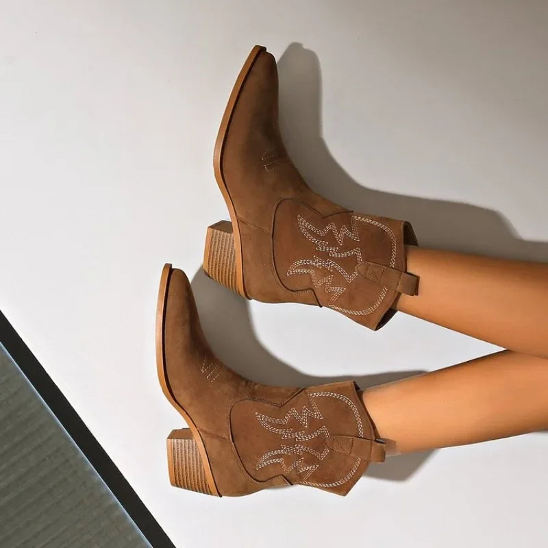 Botas Texana Feminina Cano Curto Isa