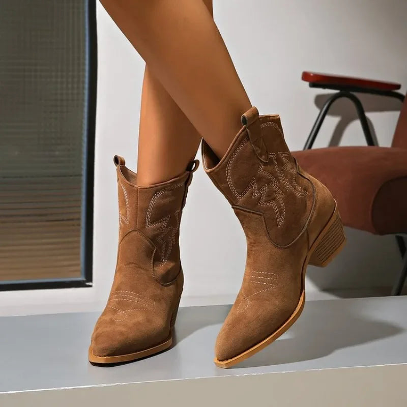 Botas Texana Feminina Cano Curto Isa