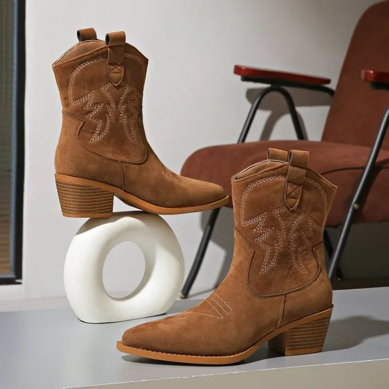 Botas Texana Feminina Cano Curto Isa