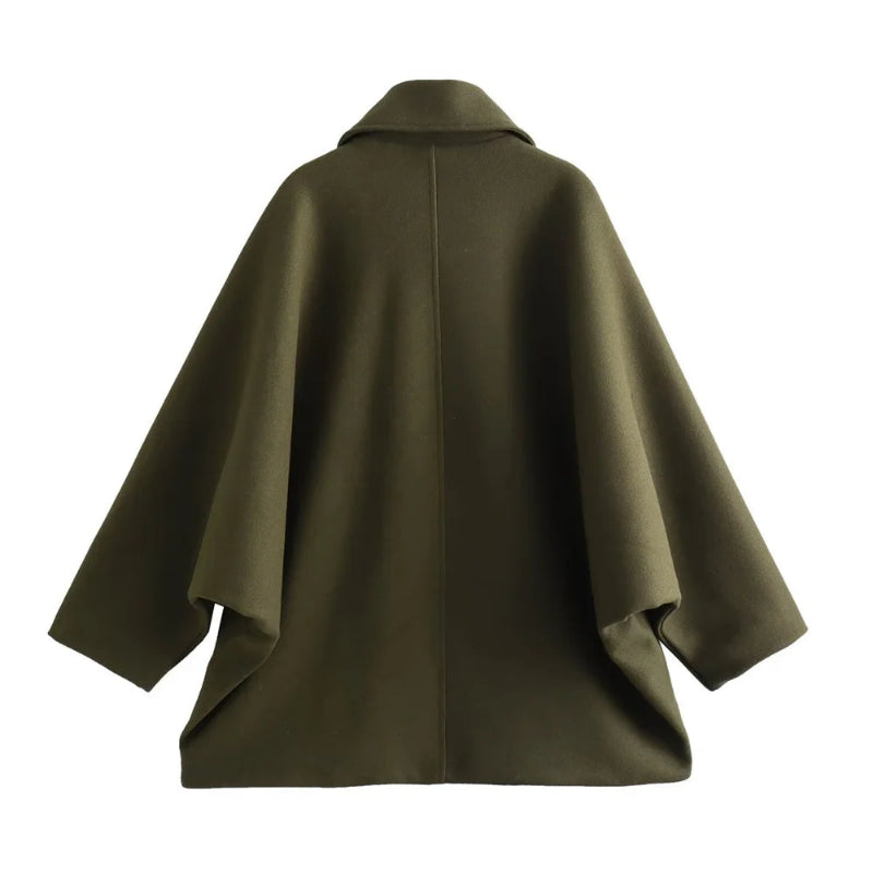 Casco Feminino de Inverno Verde Militar