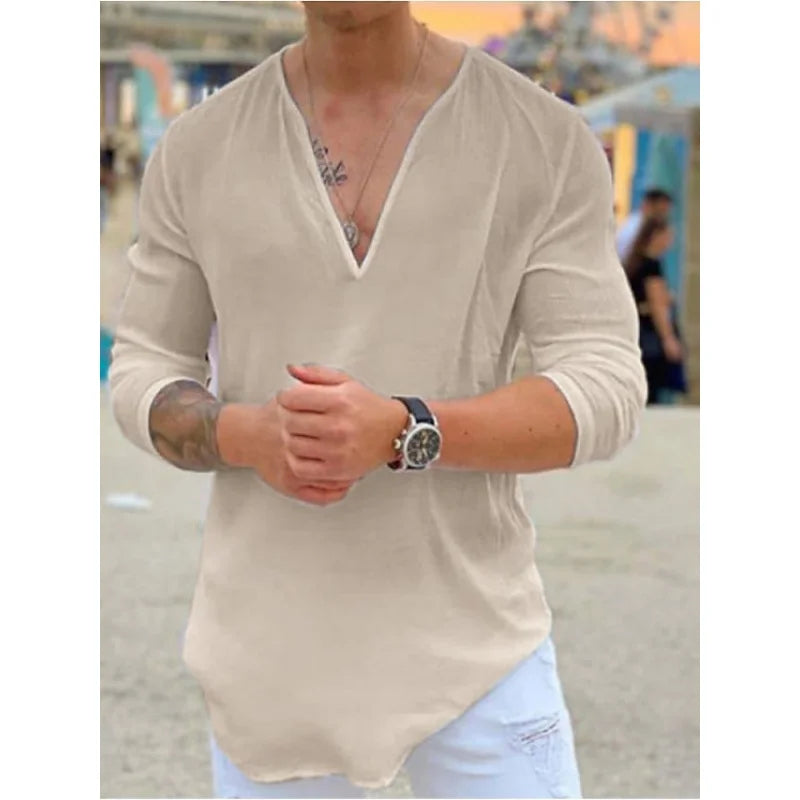 Camisa De Linho Masculina Mr. Jhow Cancún