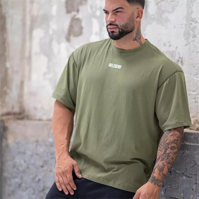 Camiseta Oversized Masculina Para Treino