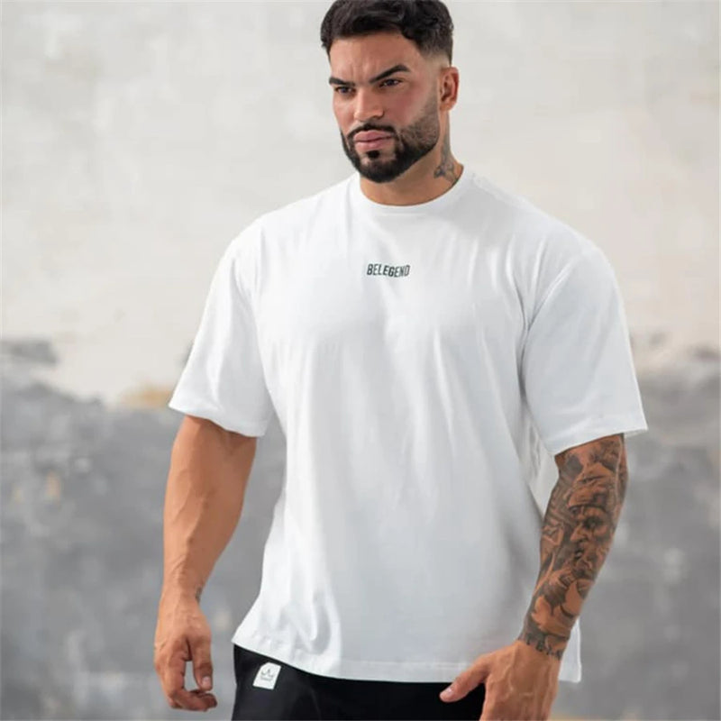 Camiseta Oversized Masculina Para Treino