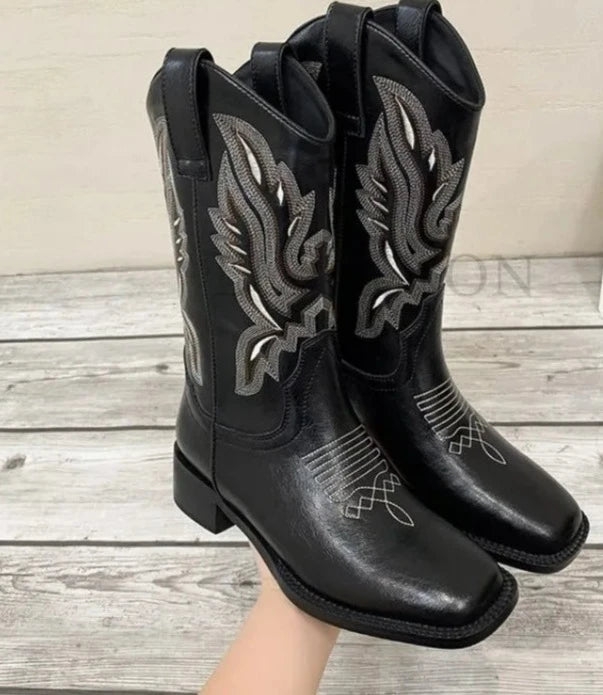 Botas Texana Feminina Cansas Preto