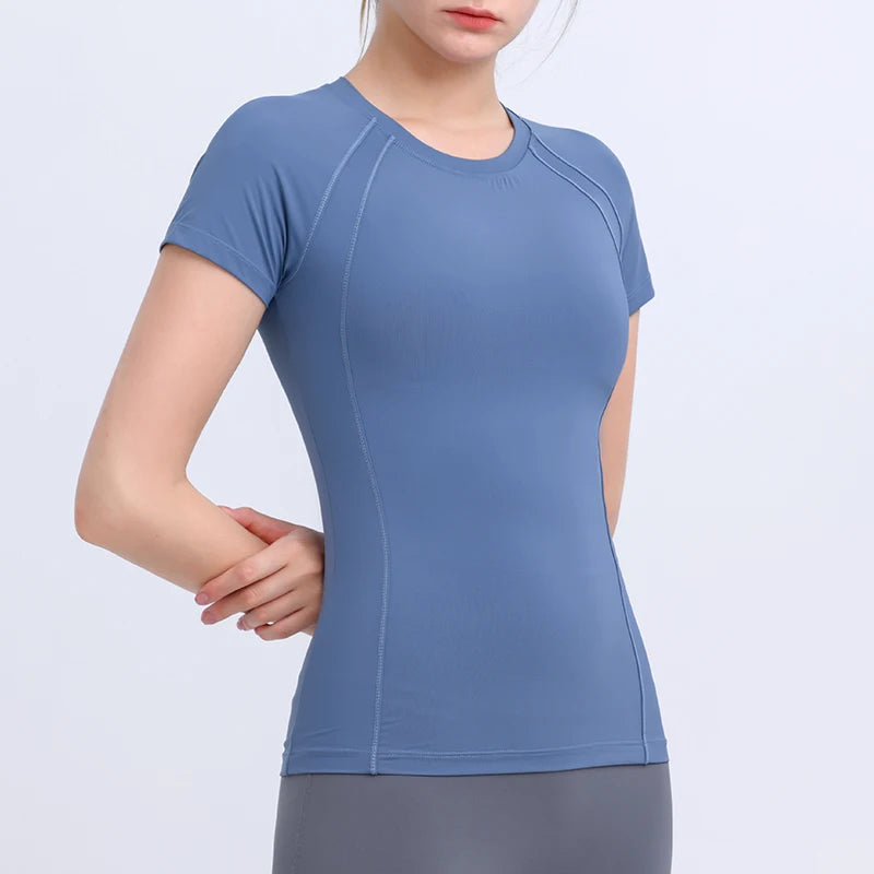 Roupas de Academia Feminina Camiseta Dry Fit