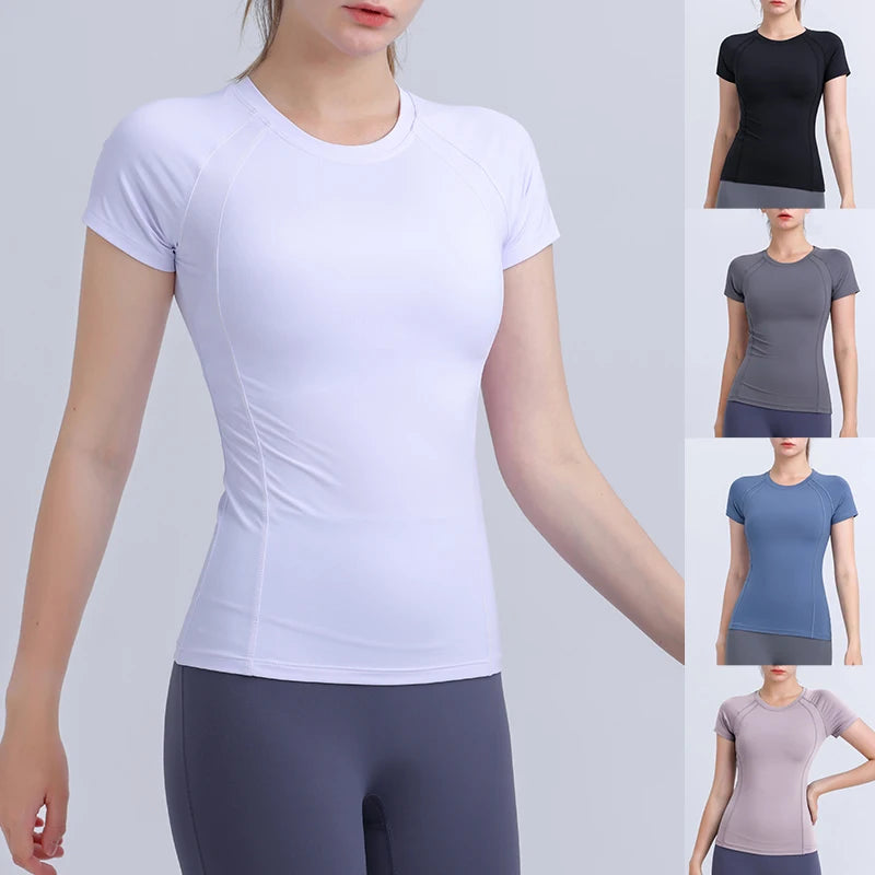 Roupas de Academia Feminina Camiseta Dry Fit