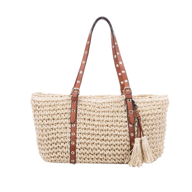 Bolsa de Palha Para Praia 