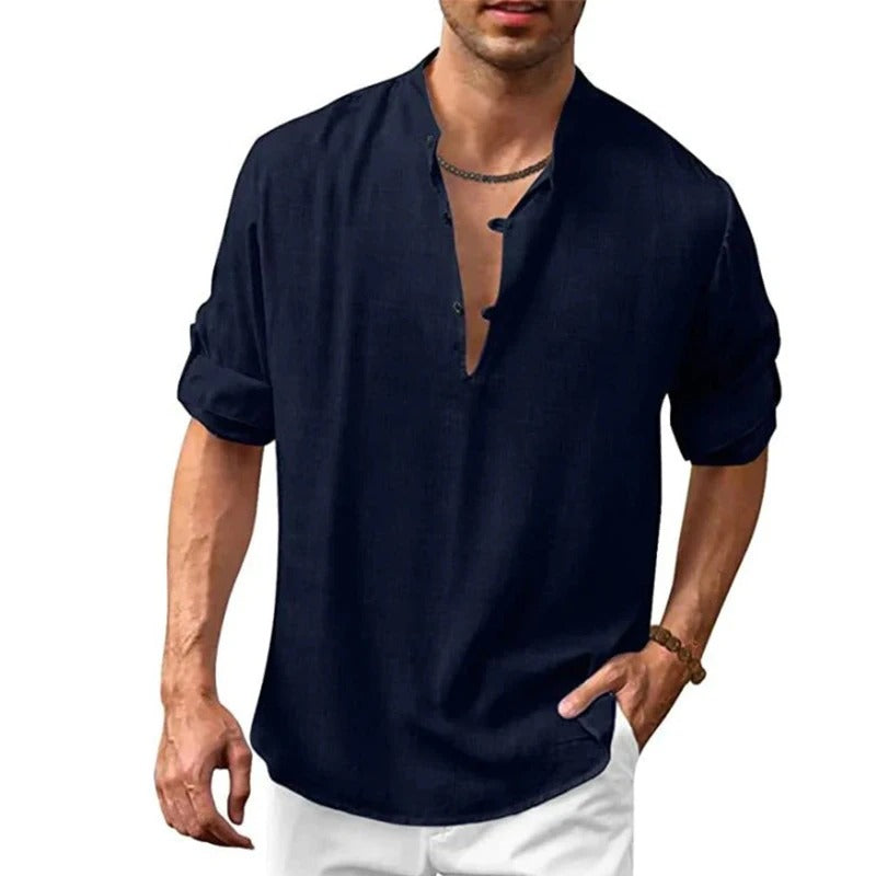 Camisa De Linho Masculina Mr. Jhow California