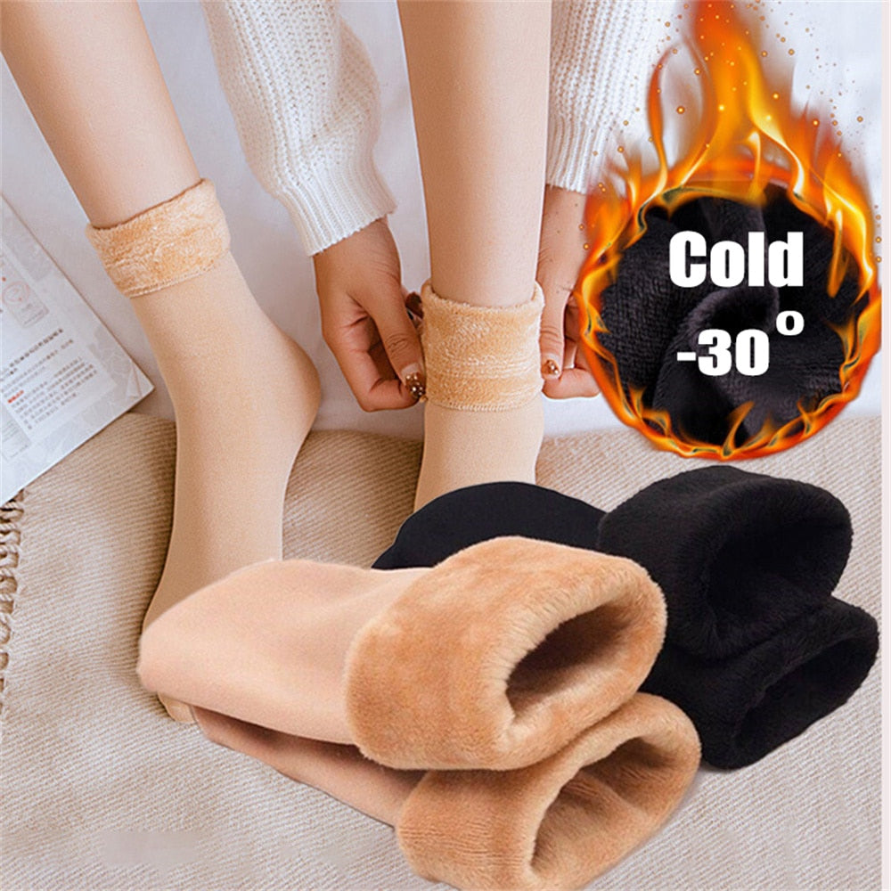 Meias Nuvem - Meias de Inverno Forradas Super Quentinhas e Confortáveis - SUA MELHOR PARCEIRA PARA OS DIAS DE FRIO